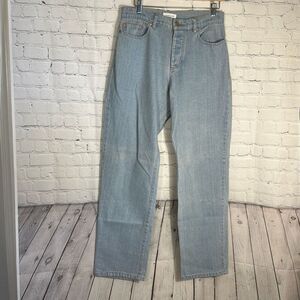 Nichole Lynel Jeans Womens 31 Blue Denim The Label Wide Leg Baggy Light Wash‎